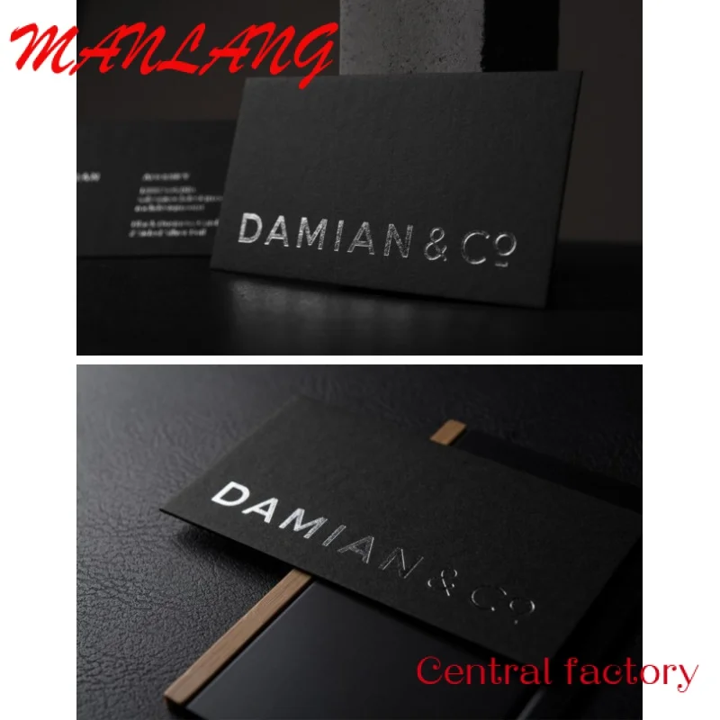 Custom  DF Custom Logo Printing Paper Business Card UV Gold Hot Stamping Embossed Custom Printing