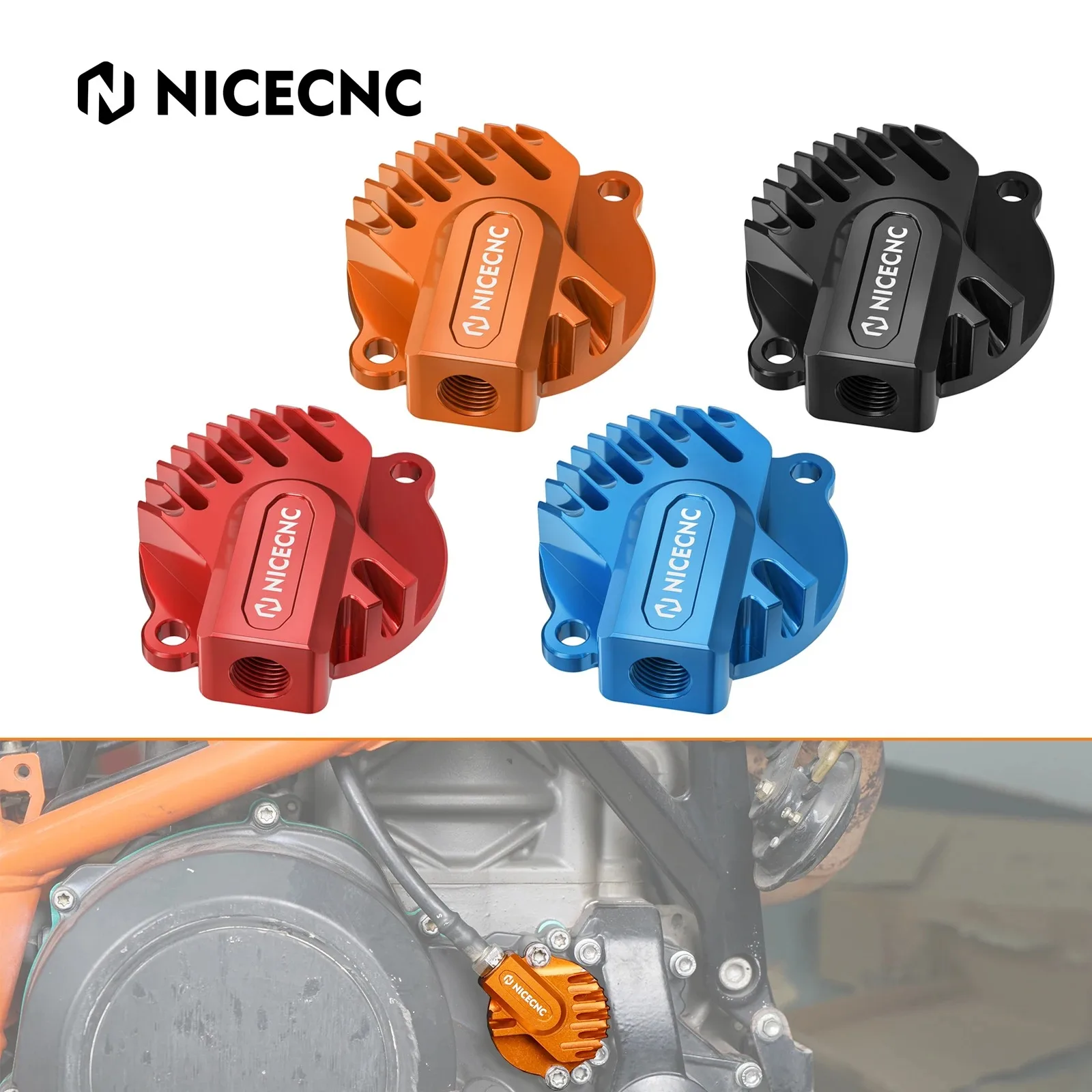 

Motorcycle Cooling Finned Oil Filter Cap for KTM 690 SMC R 690 Enduro R 12-23 Husqvarna 701 SM 701 Enduro 16-23 GasGas 700 SM/ES