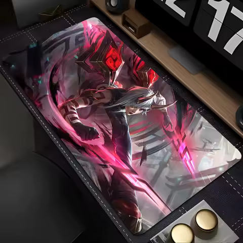 Mousepad Anime Mouse Pad Gaming Accessories Office Keyboard Pad Large Desk Mat PC Rubber L-league Of Legends Kai Sa Extended Pad