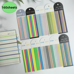 160 Sheets Transparent Sticky Notes Self-Adhesive Reading Annotation for Books Notepad Bookmarks Memo Pad Index Tabs  Stationery