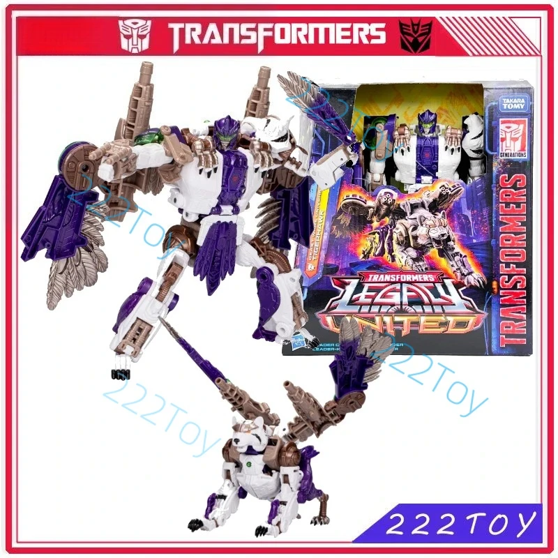 Nuevos juguetes Transformers Legacy United Leader Beast Wars Tigerhawk Anime modelo figuras de acción Robot juguete coleccionables pasatiempos regalos
