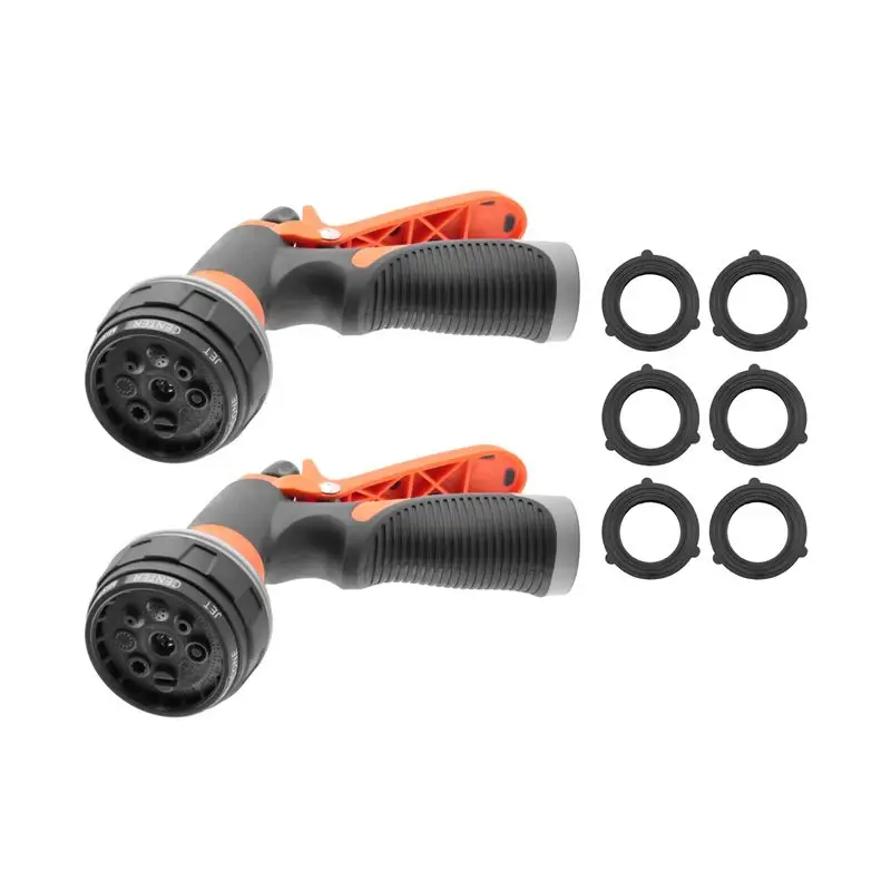 

AB08-Насадка для садового шланга, распылитель для шланга, без протечек, высокое давление, усиленная, 8 режимов распыления, 5 штук