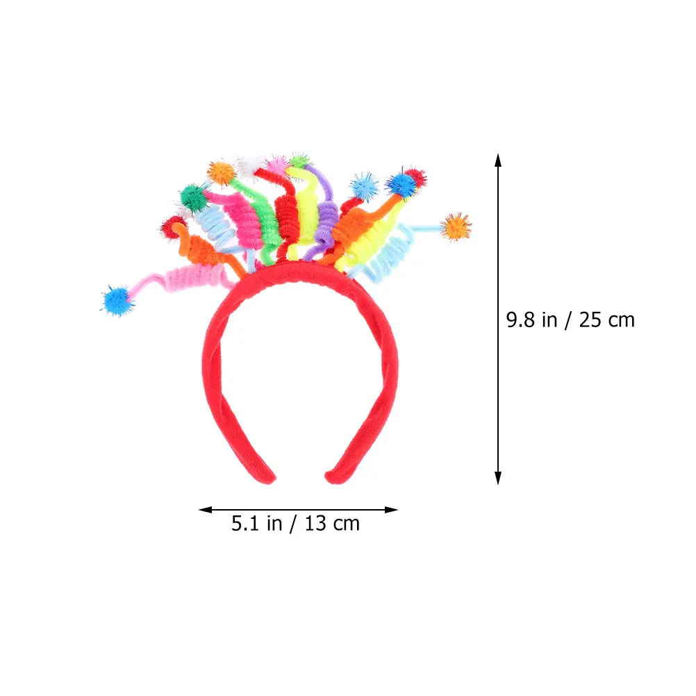 3 pçs portátil aniversário headbands pompom design crianças fontes de festa de aniversário headbands pompom aros de cabelo presente das crianças