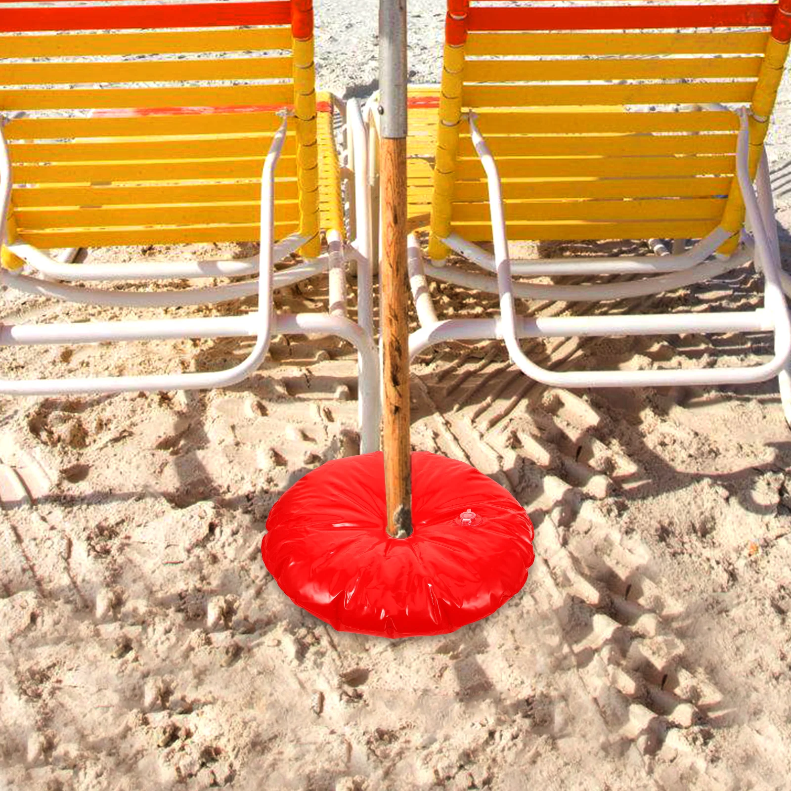 

Sunshade Base Umbrella Weights Water Filled Decoration Bag Beach Plastic Anchor