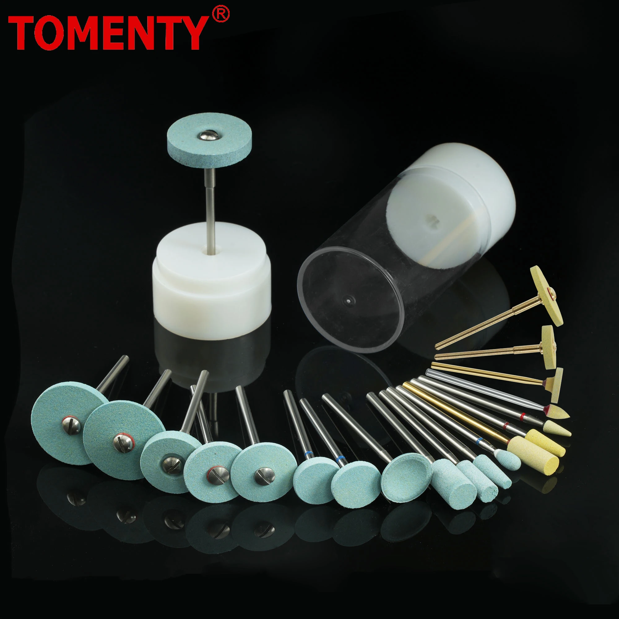 

TOMENTY 1Pcs Dental Zirconia Polishing Ceramic Diamond Grinder Polisher Polishing Dentist Tool Quick Polishing Tools
