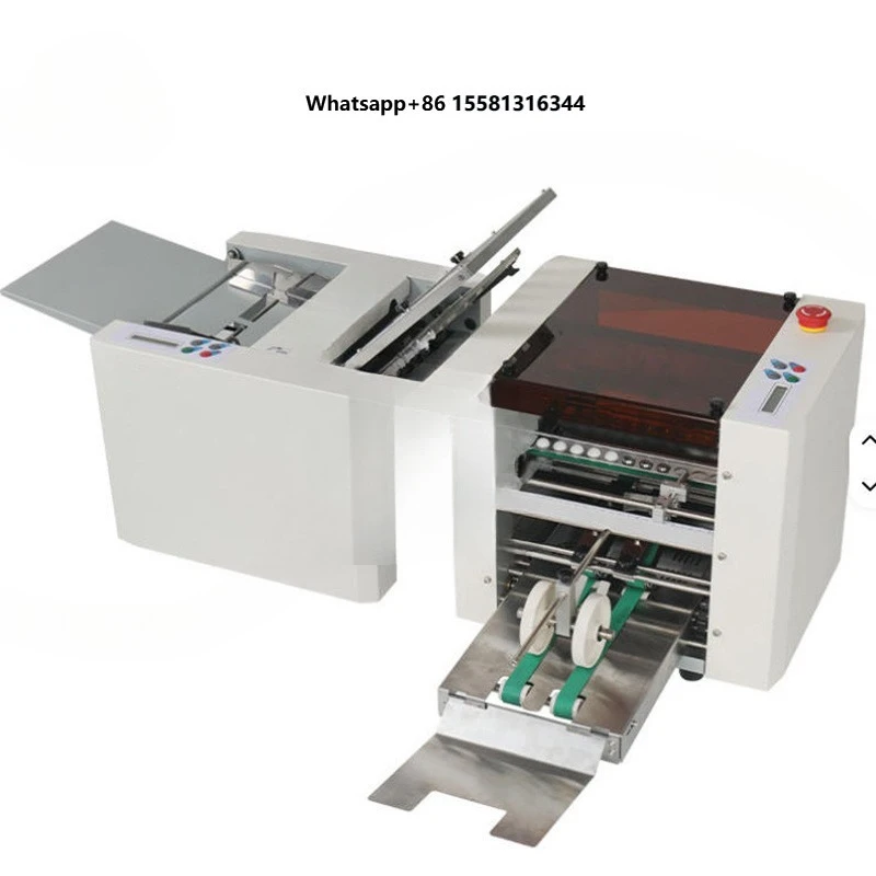 High-speed automatic A4 cross-fold indenter for brochures, brochures and manuals