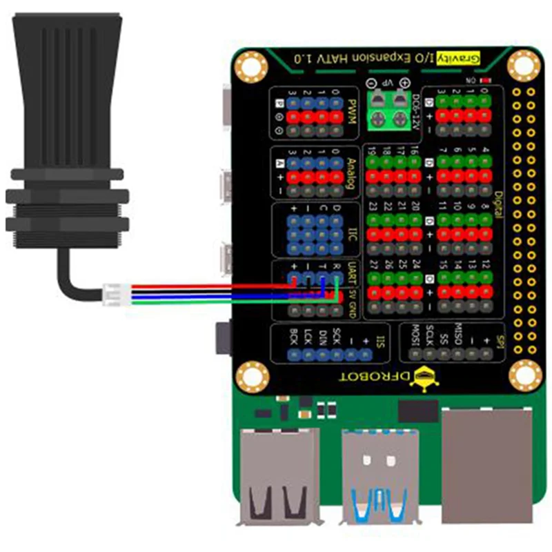 T27C Sensore di distanza ad ultrasuoni impermeabile ad alta precisione Penetrazione Smog Polvere Gamma più ampia 7,5 M per sensore Arduino (RS485)