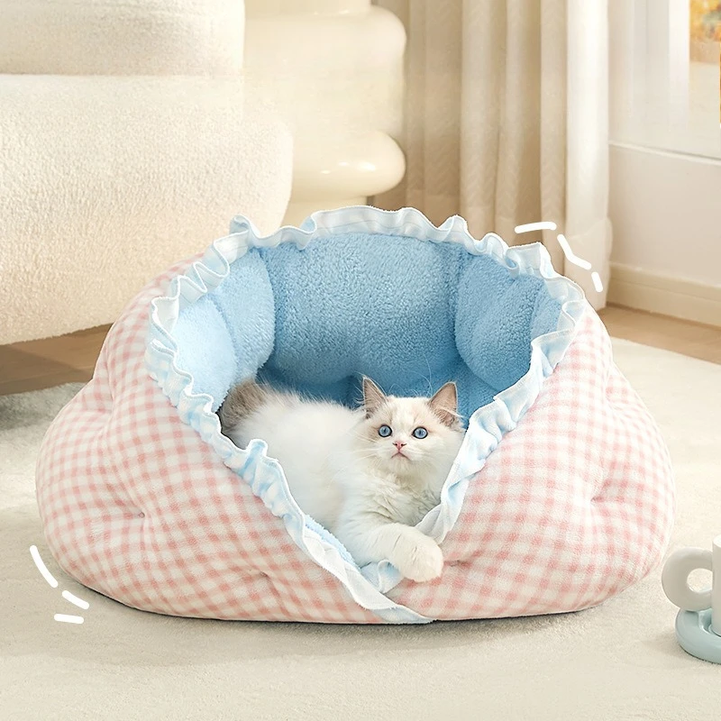 

Cat MATS, Semi-enclosed Sofa Beds for Kittens, Dog Beds and Pet Houses That Are Suitable for All Seasons, Keep Warm in Winter