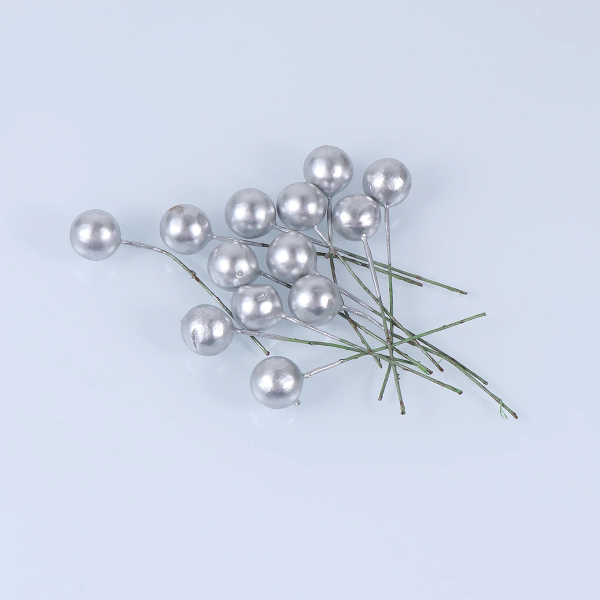 

100Pcs Artificial Berry Picks Lifelike Flexible Bendable Christmas Decoration DIY Wreath Garland Home Party Decor Red Simulation