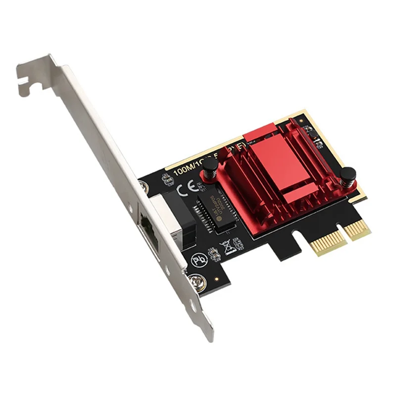 2.5G PCI-E Network Card RTL8125B Chip Gigabit Ethernet PCIE Network Card 10/100/2500Mbps 1Gbps/2.5Gbps RJ45 LAN PC