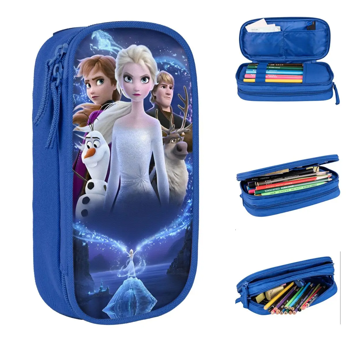 

Aventura Fantasy комедийные пеналы Frozen Elsa пеналы держатель для ручек для студентов сумки большой емкости студенческие канцелярские принадлежности на молнии