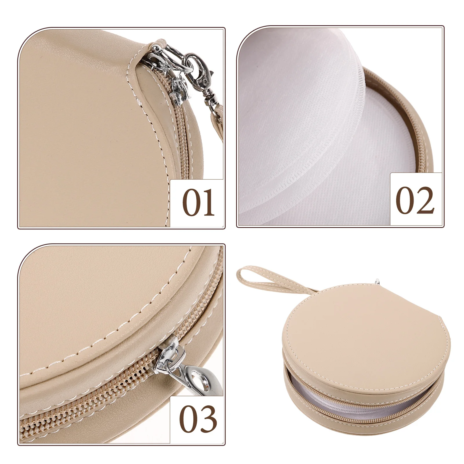 

Car Cd Case Holder Round Portable Disc Storage Organizer Media Case For Travel Home Durable Compact Cd Wallet Binder