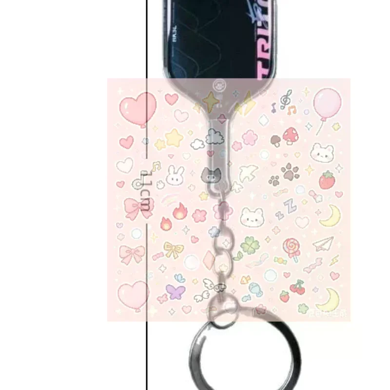 Creative Pickleball Racket Acrylic Keychain Colorful Hollow Golf Ball Keychains Dink Ball Fans Party Gift Bag Pendant