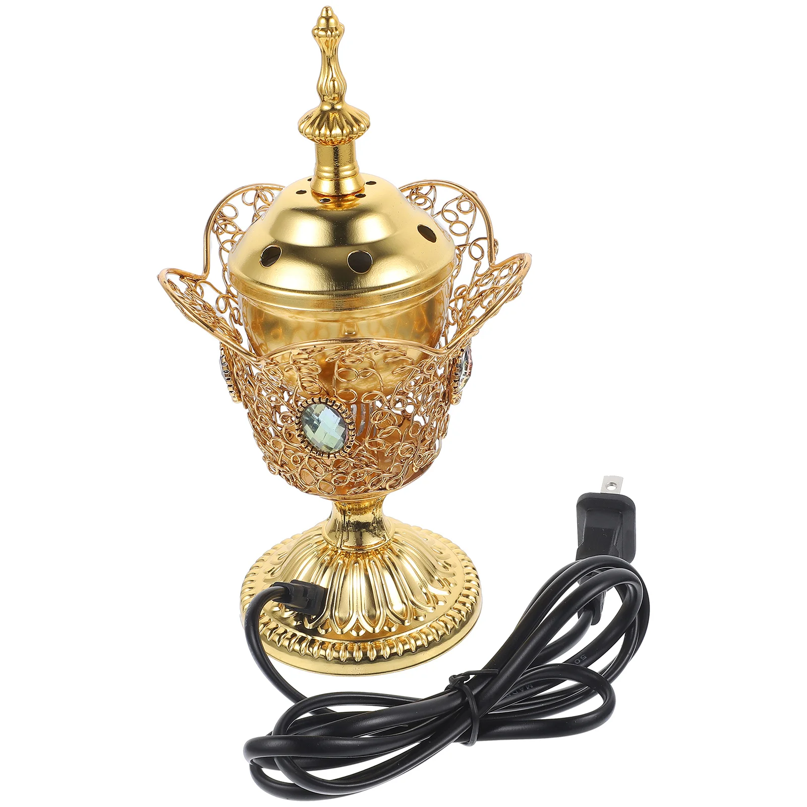 

Electric Incense Burner Vintage Home Decor Relaxing Lightweight Compact Fine Process Long Lasting incense holder