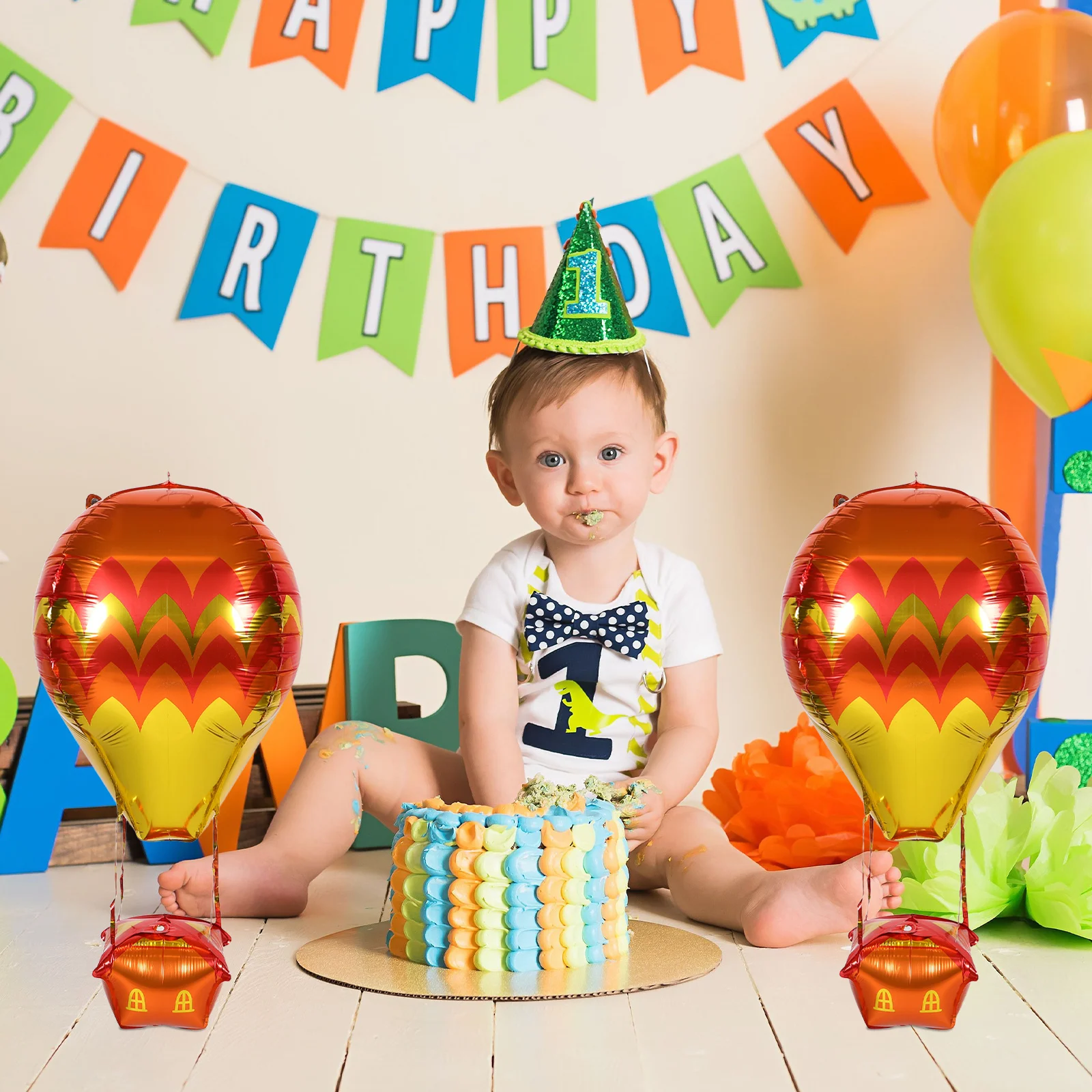 

5Pcs Hanging Hot Air Balloon Party Decorations Creative Layout Props for Birthdays Anniversaries Gatherings Mini Hot Air Balloon