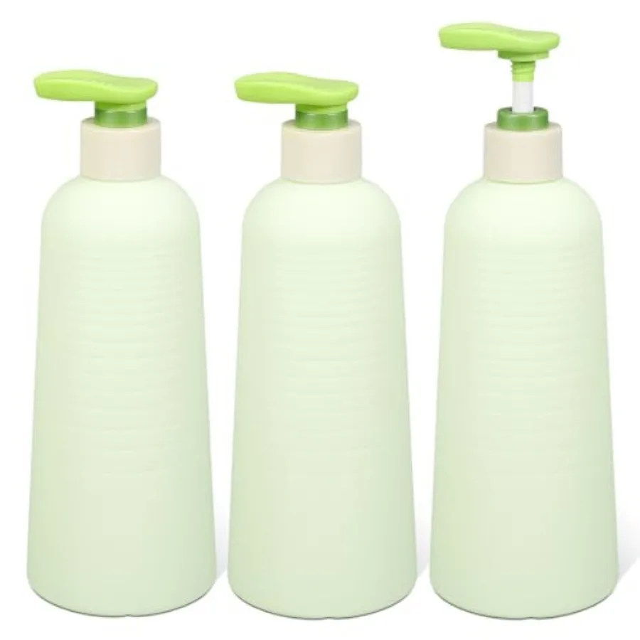 

Plastic Pump Bottle 17 oz Empty Shampoo Pump Bottles Dispenser 3 Pack Portable Hand Soap Dispenser Leak Proof Empty Travel Sham
