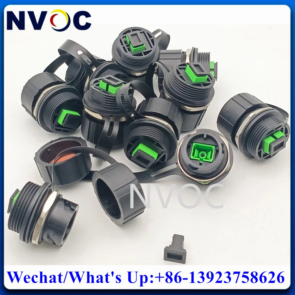 

50Pcs Single Mode Duplex ODVA-LC MM Inline IP67 Waterproof ODVA-SCAPC ODVA-MPO RRU(RRH) TE Brand Fiber Optic Adapter Connector