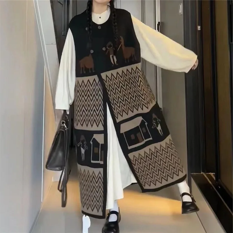 

Пуловеры длиной до колена для женщин, свитера, джемперы, женские очаровательные пуловеры с вырезом лодочкой и талией для гольфа, унисекс, контрастный модал, Sueter Girls