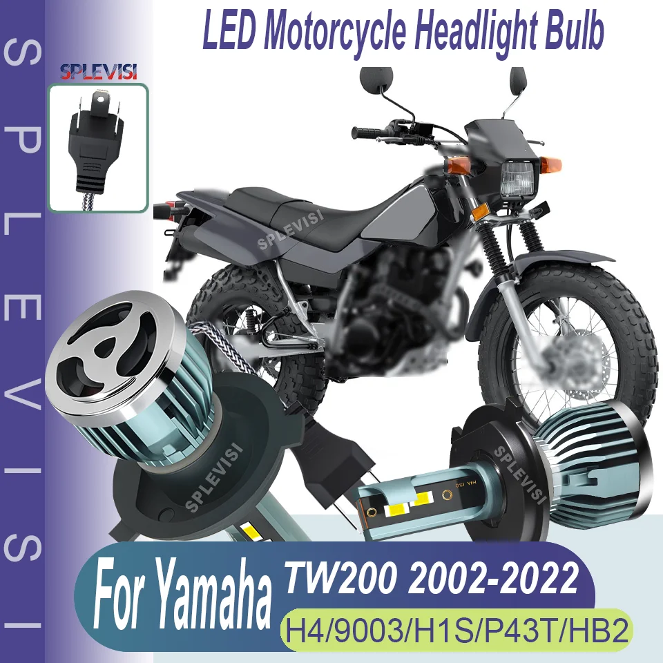 LED Motorcycle 472 Headlight 3570 CSP Chips For YAMAHA TW200 2002 2003 2004 2005 2006 2007 2008 2009 2010 2011 2012 2013-2022