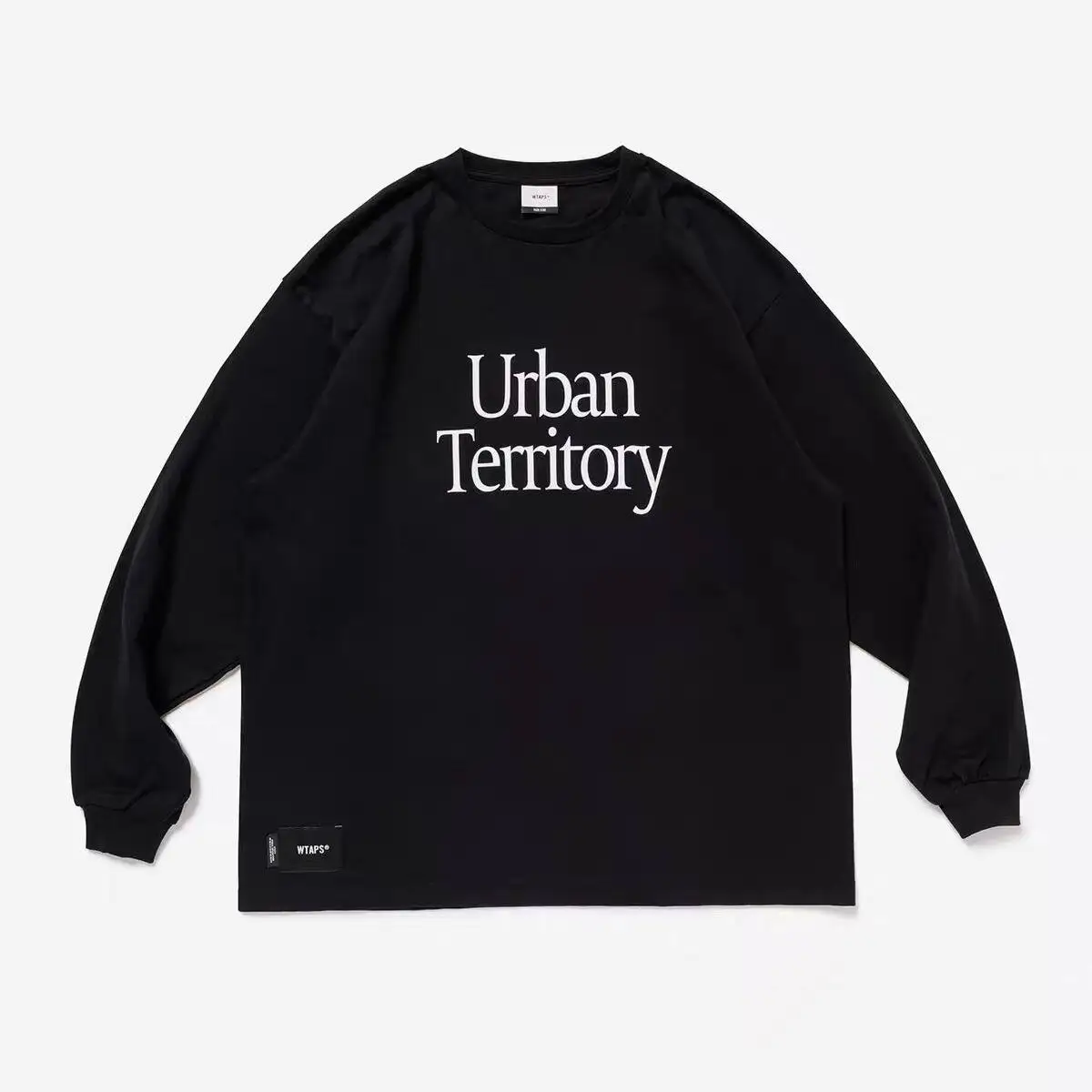 WTAPS Japanese Vintage Men's Long Sleeve T Shirt Heavyweight Graphic  Print Oversized Crew Neck Loose Fit Casual Streetwear Top