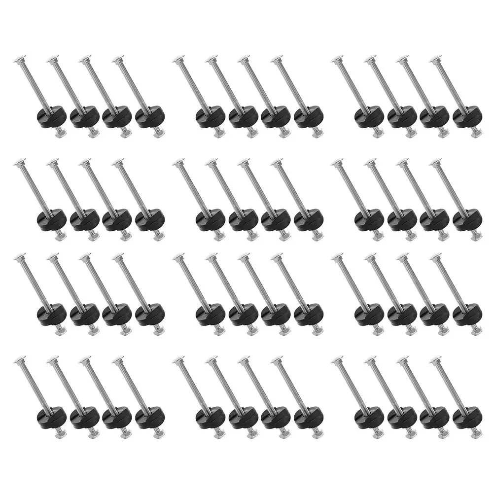 48Pcs Professional Trampoline Screws Wear-Resistant Long Fixing Screws for Safe Replacement Trampoline Fixators