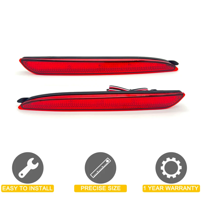 2Pcs LED Taillight Rear Bumper Lamp Assembly Red Running Brake Light For Mazda 3 Axela Mazdaspeed 3 2010 2011 2012 2013