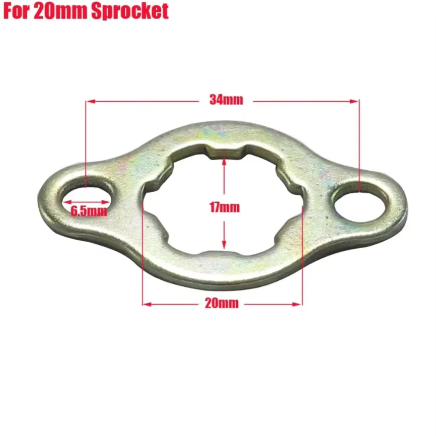 17mm 20mm Front Engine 420# 428# Chain Sprocket Retainer Plate Locker Gasket Screw