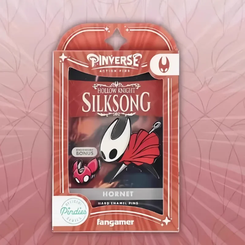 In Stock Hot Hollow Knight: Silksong Game Peripherals Hornet Girl Q Version Cool And Creative Metal Brooch Badge Customized Gift