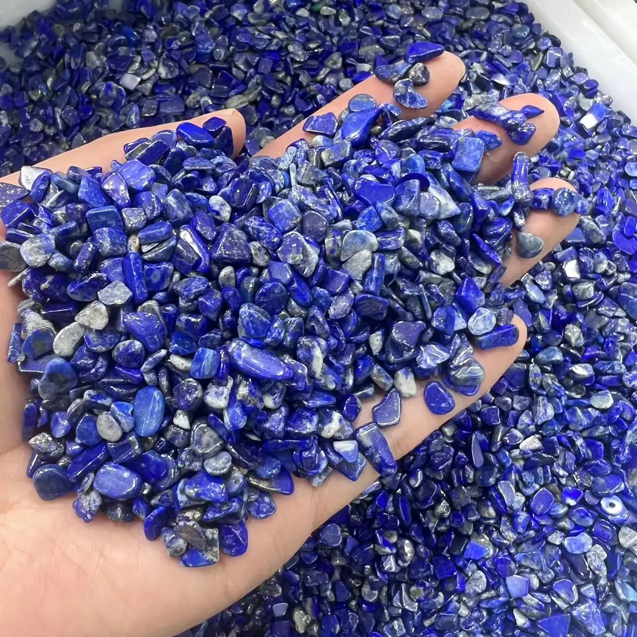 Natural Stone Gravel Quartzs Lapis Lazuli Chips Minerals Reiki Healing Tumbled Specimen Stone Home Aquarium Decoration