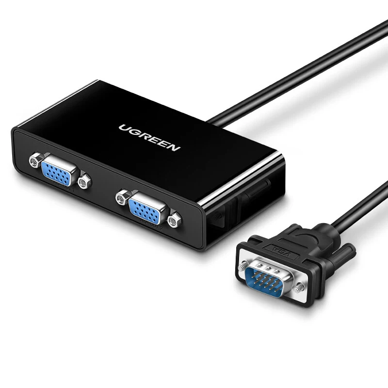 UGREEN VGA ذكر إلى 2 أنثى مقسم فيديو VGA 1 في 2 خارج التبديل دعم 1920*1440 @ 60 هرتز لشاشة تلفاز الكمبيوتر #1
