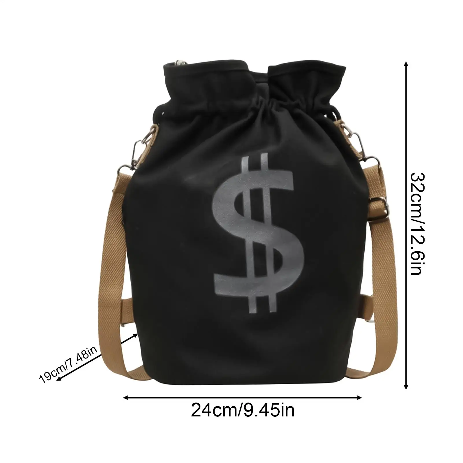 กระเป๋าเป้สะพายหลังแบบมีเชือกผูก ลายดอลลาร์ สำหรับใส่เครื่องเขียน เหมาะสำหรับผู้ชาย ผู้หญิง เด็กชาย เด็กหญิง ใช้เล่นกีฬา ฟุตบอล ว่ายน้ำ