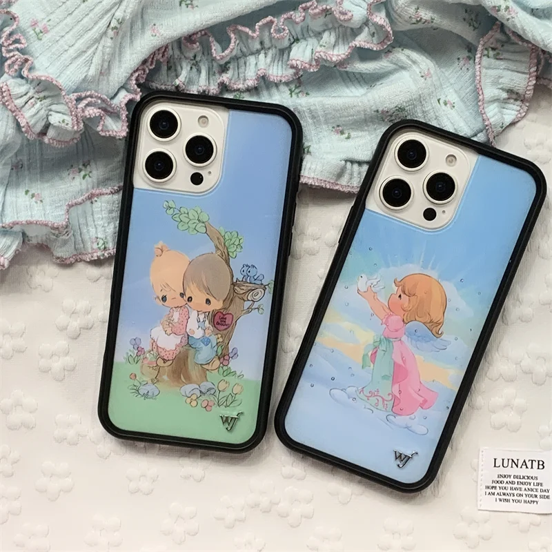 

Wildflower Ins Time Baby Phone Case For iPhone 12 13 14 15 16 17 Pro Max Plus Air WF Cartoon Angel Love Cherub Cover﻿﻿﻿﻿﻿﻿﻿﻿﻿﻿﻿﻿