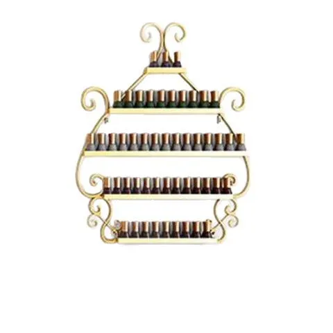 رف فني للأظافر معلق على الحائط لتلميع أظافر المشاهير على الإنترنت، حامل عرض رف جداري فني، كابينة عرض متجر الفن #5