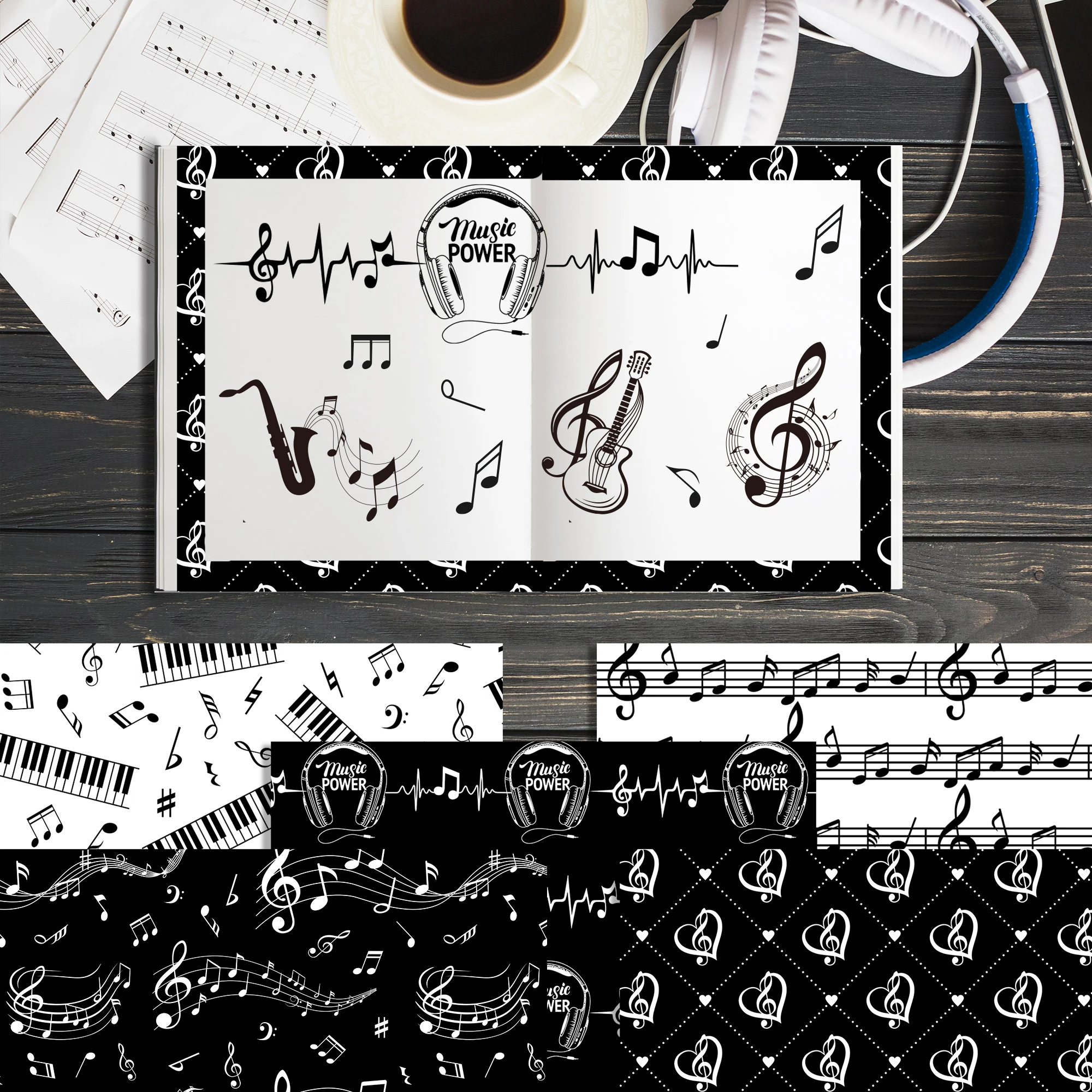 24 قطعة 30*30 سنتيمتر الموسيقي - مراجعة Blank Sheet Music Notebook وسعره