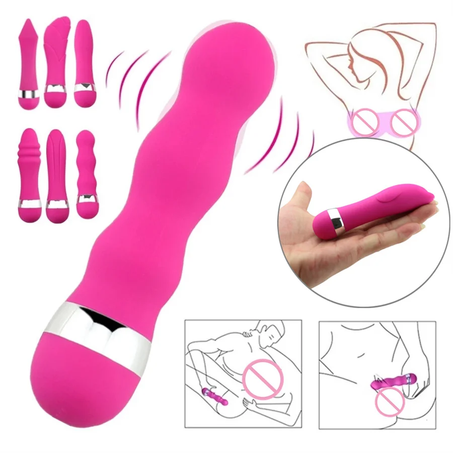 Powerful Bullet Vibrator Mini AV Vibrator G-Spot Vibration Clit Massager Masturbator Anal Butt Plug Adult Sex Toys For Women