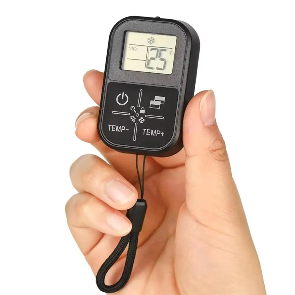 Mini English Universal Air Conditioner Remote Control Equipped With Indoor Thermometer Function Portable Handle image 2