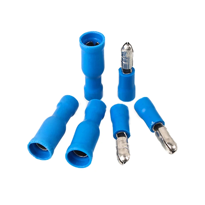 20/60/100pcs Female Male Insulated Electric Wire Connector Crimp Bullet Terminal for 22~10 AWG Audio Wiring FRD MPD