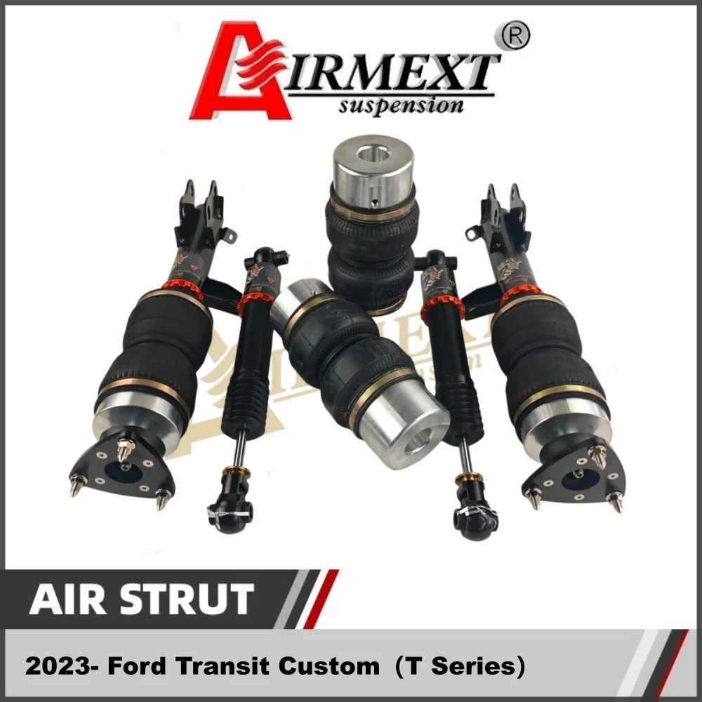 Air Strut Suspension Kit, Heavy Duty Steel PCBR Air Spring Assembly, Fit for Ford Transit Custom 2025 2025T, Pneumatic Struts