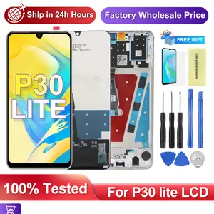 Bilashmart AMOLED HUAWEI P30 Lite LCD Display Touch Screen Digitizer Assembly Replacement Huawei P30Lite Nova 4e MAR LX1M AL00