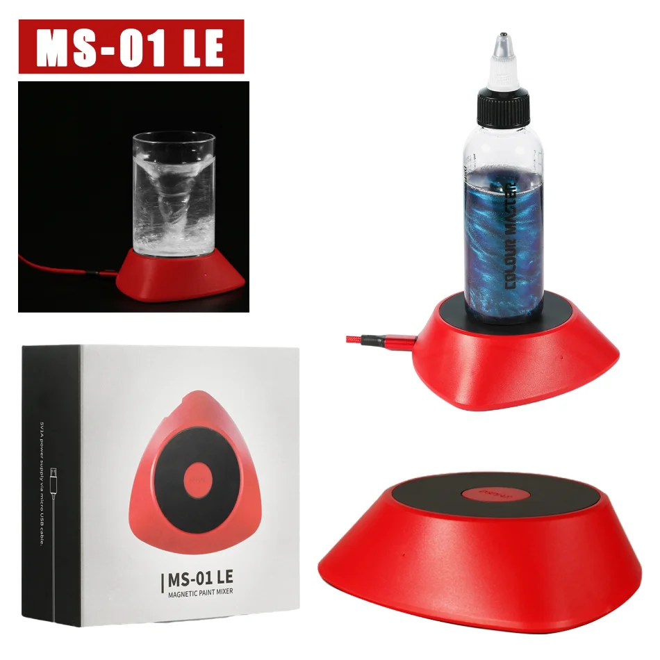 DSPIAE MS-01 CHARYBDIS Magnetic Lacquer Shaker for Paint, Power Tool Parts, Red, New, 2023