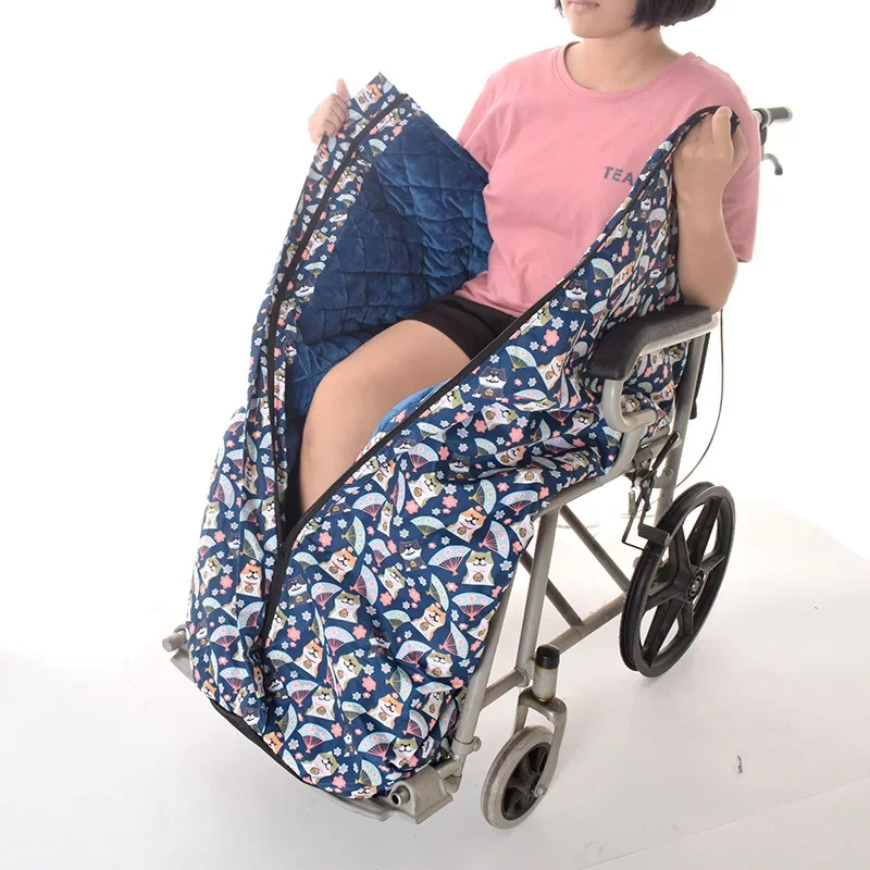 1PC Wheelchair Warm Blanket Thicken Wheelchair Apron Cover Fleece Wrap Blanket Accessories for The Aged Patient Elderly Blanket