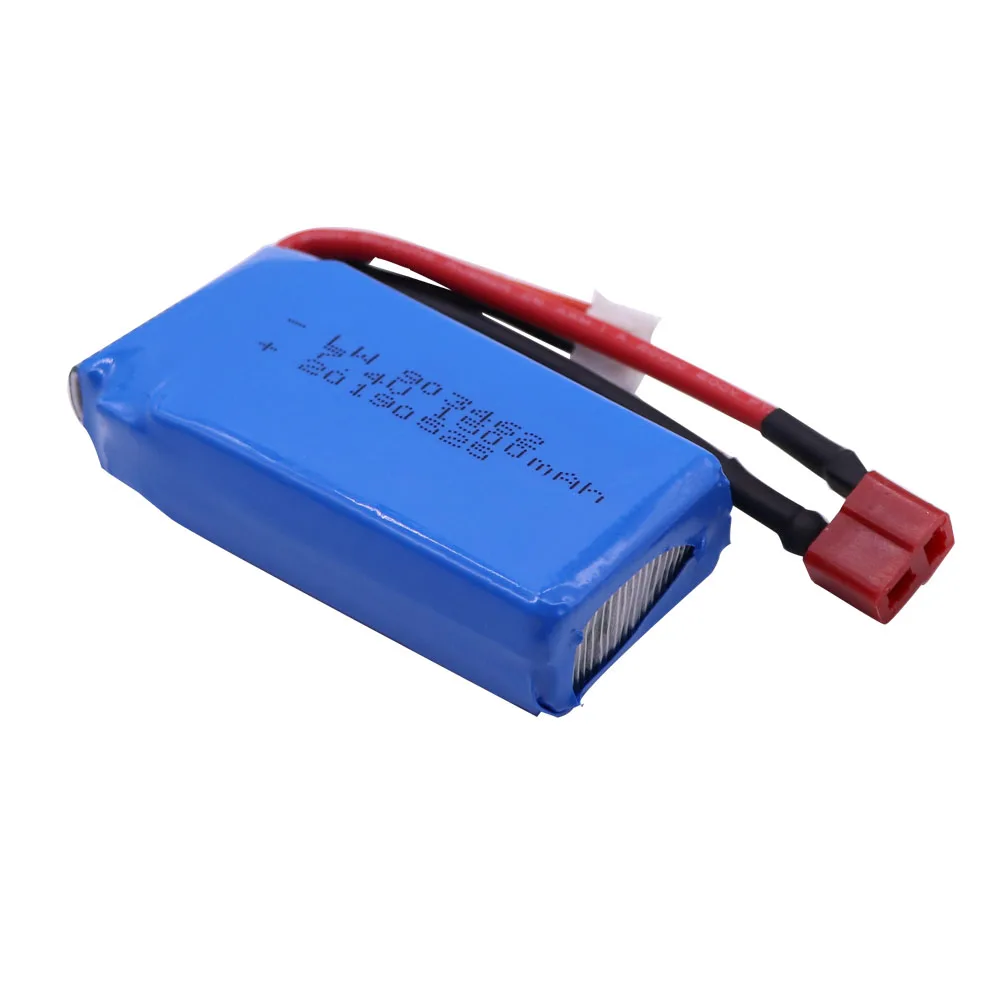 7.4V 1500mAh lipo batteria 903462 JST/SM/T/EL-2P PLUG and Charger set Per FT009 barca del RC 12428 batteria Lipo 2S 7.4V RC batteria giocattolo