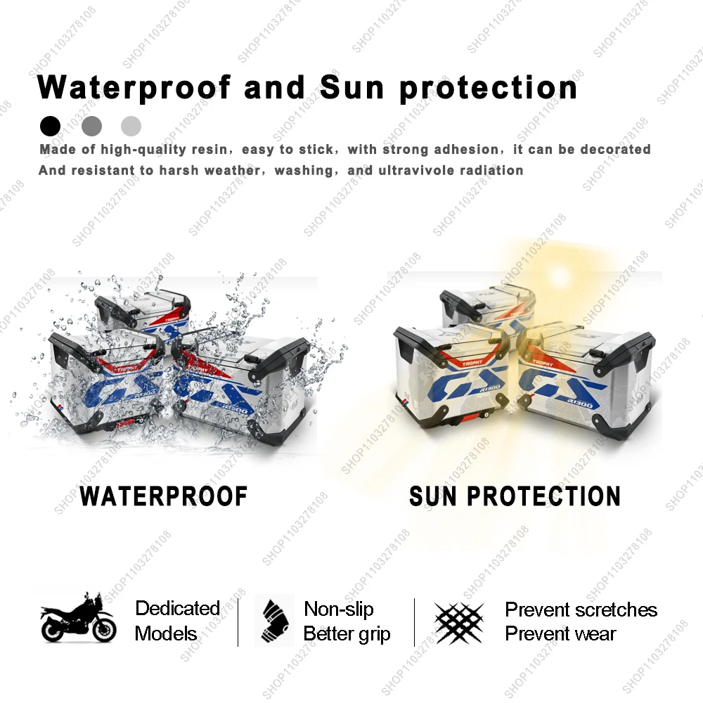 R1300gs Motorcycle Vario Case Sticker For R1300GS R1300 GS ADV 2024 2025 2023 Side Boxes SuitCases Luggage Protector Decal kit