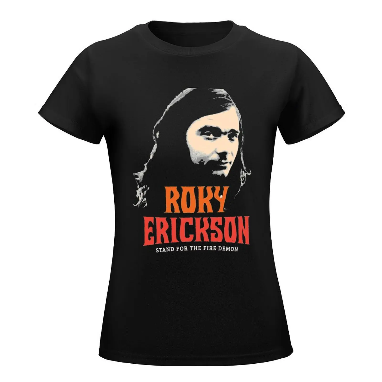 Roky Erickson Tri-blend T-Shirt female summer top oversized t shirts for Women