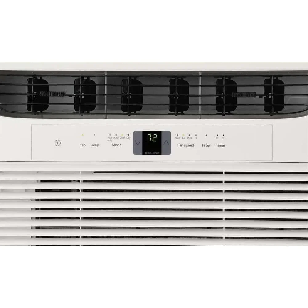 6,000 BTU Window-Mounted Room Air Conditioner, with Multi-Speed Fan, Sleep Mode, Programmable Timer, in White
