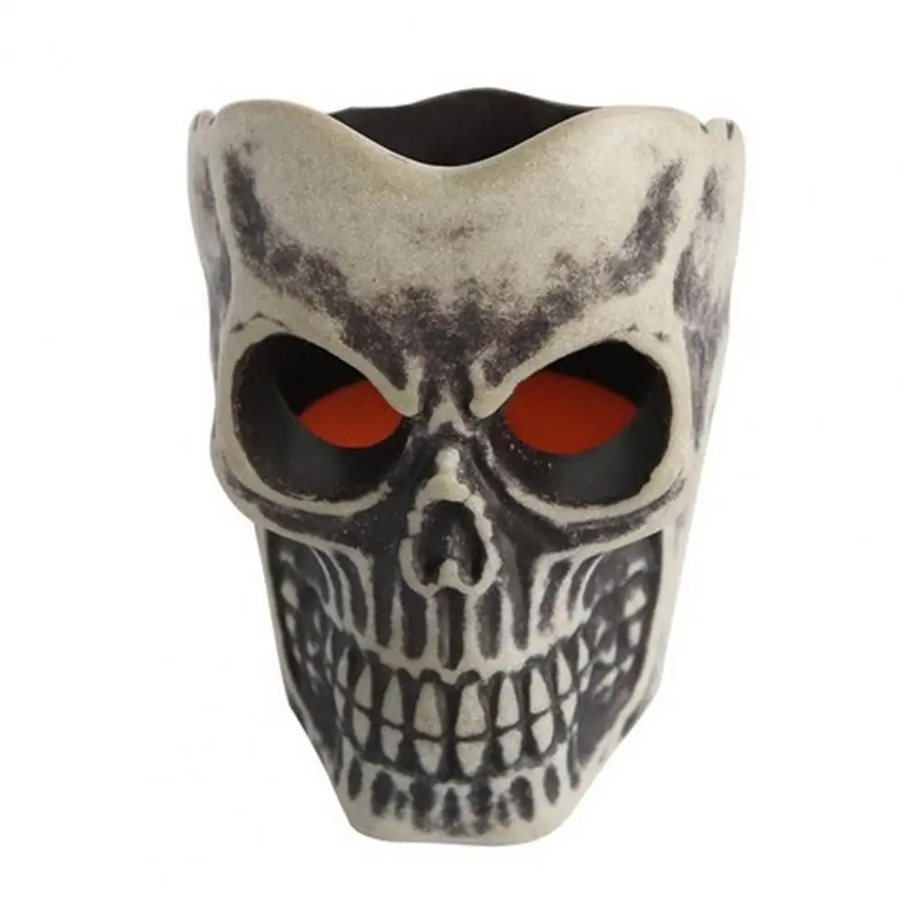 

Skull Night Light Haunted House Props Spooky Halloween Skull Head Lamps Vintage Colored Props with Automatic for Decoration