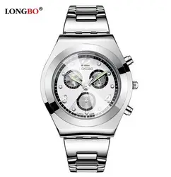 Fashion Longbo Brand Luxury Water Resistant Casual Quartz Women Lady Gift Watches Full Stainless Steel Sports Watch Montre Femme