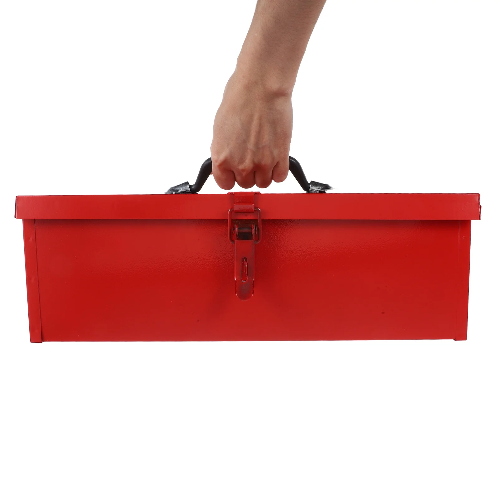 1 قطعة صندوق أدوات صفائح الحديد الأحمر المحمولة أداة منزلية حقيبة للتخزين عالية القوة مقاومة الصدمات صندوق أدوات صندوق أدوات مقاوم للماء #5