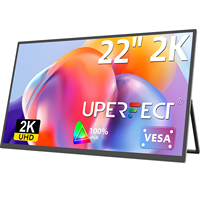 UPERFECT 22”2560*1440  Portable Gaming Monitor 16:9 Laptop Extend Travel Computer Screen Mini PC Eye Care LED Display With VESA