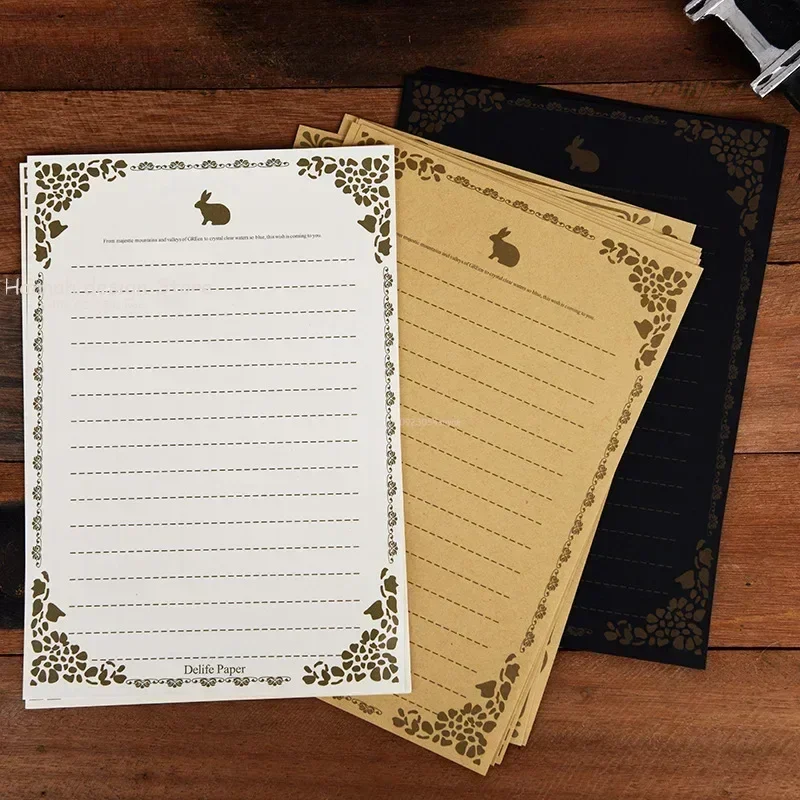 20 Sheets/set Vintage Style Love Writing Paper Letter for Envelopes Writing Stationery Paper Pad Note Letter Set School Supplies